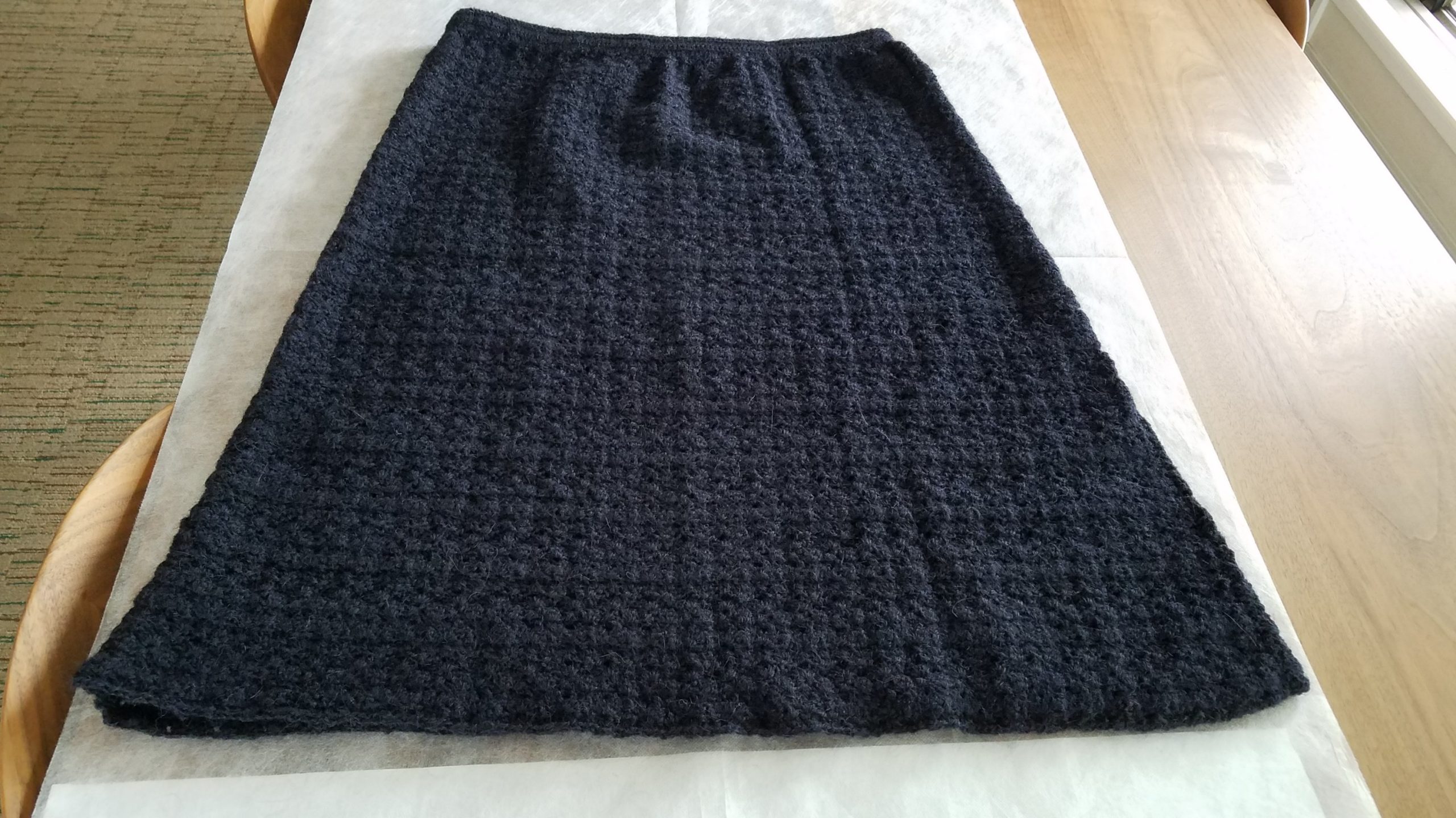 セミタイトスカートを編みました。 | アトリエふじさくら macrovista